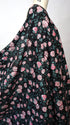 Artlux ~ 'Edith ~ Black | Pink' Luxury Cotton Lawn ~ Made in Italy
